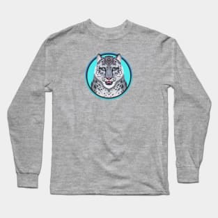 Snow Leopard Circle Long Sleeve T-Shirt